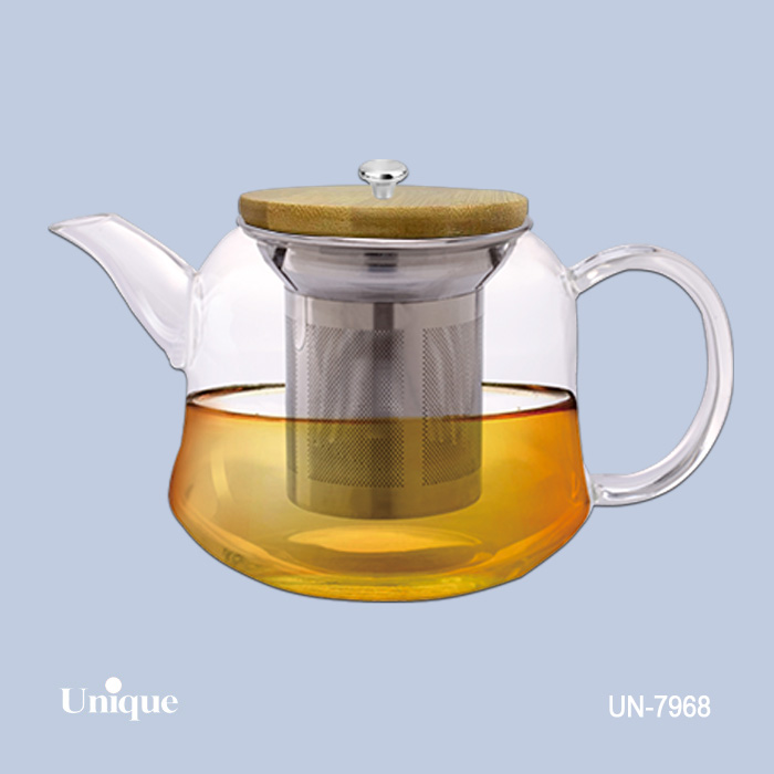 قوری پیرکس 1000میل درب بامبو قوری پیرکس 1000میل درب بامبو UN-7968 - تصویر 1