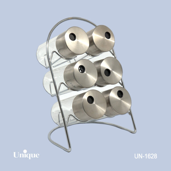 ست ادویه 6عددی استیل-هلالی UN-1628 - تصویر 1