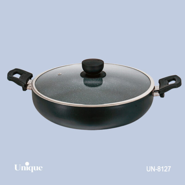 تابه دو دسته 32 گرانیت مشکی تابه دو دسته 32 گرانیت مشکی UN-8127 - تصویر 1