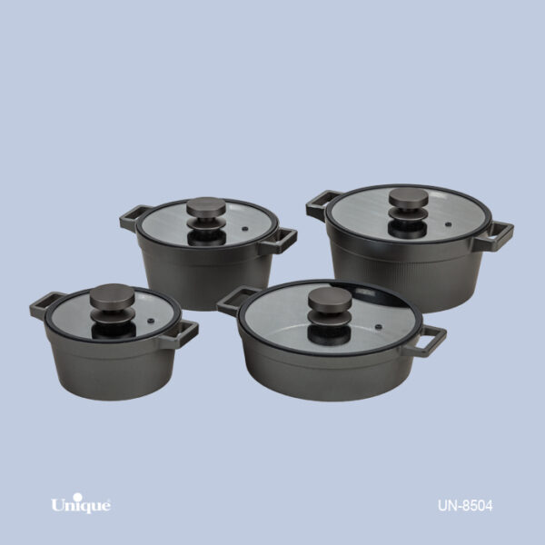 سرویس 8 طوسی سیلیکون دیاموند UN-8504 - تصویر 1