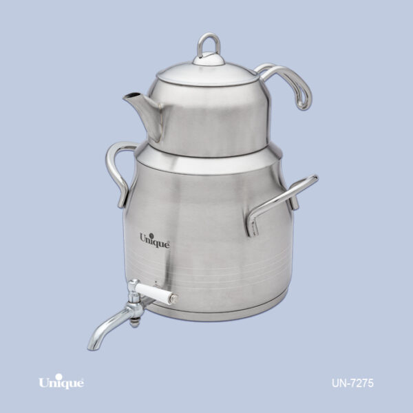 کتری با قوری استیل 5لیتر شیردار UN-7275 - تصویر 1