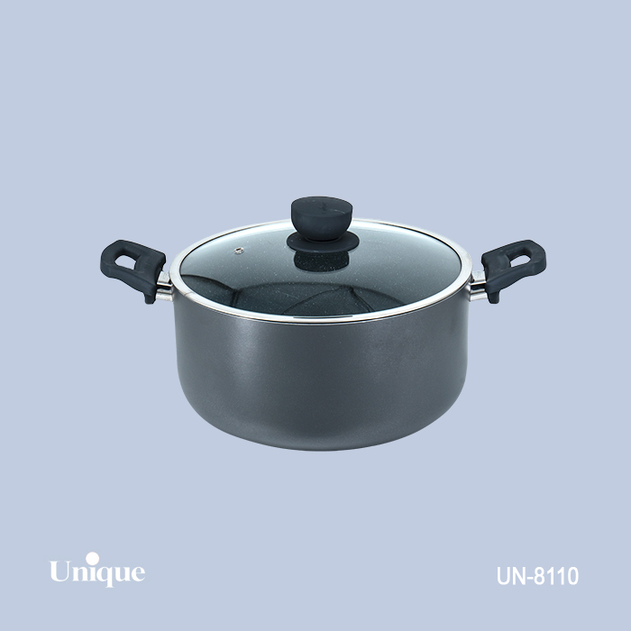 قابلمه 28 کف گرانیت-طوسی تیره قابلمه 28 کف گرانیت-طوسی تیره UN-8110 - تصویر 1