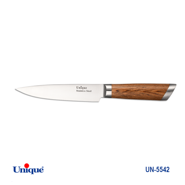 کارد تک آشپزخانه 6" (دسته چوب) UN-5542 - تصویر 1