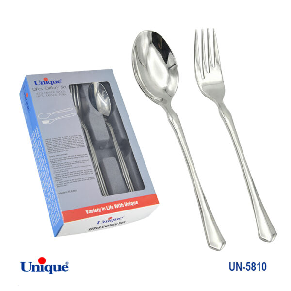 قاشق و چنگال تک استیل UN-5810 - تصویر 1