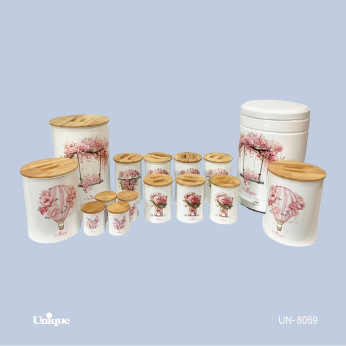 fdbd4e26-40cd-45f7-8758-d69c2f7d3cd5 ست 15 دکورسفید بالن صورتی بامبو UN-8069 - تصویر 1