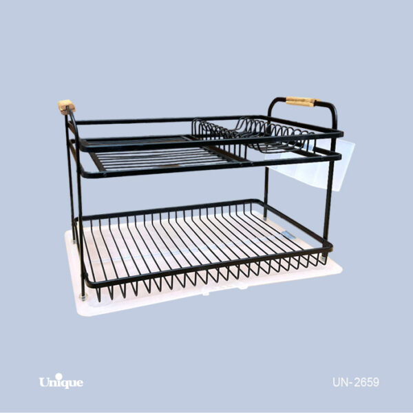 جاظرفی دو طبقه آلومینیوم مشکی UN-2659 - تصویر 1