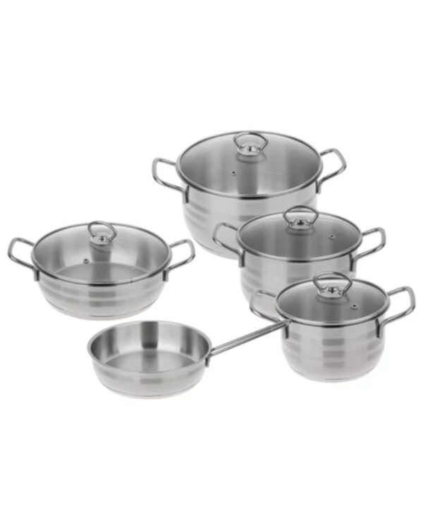 سرویس استیل ۹ پارچه دستی لوکس - تصویر 1