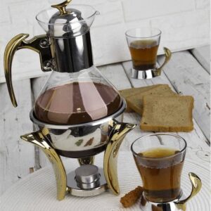 قهوه جوش قایقی دسته طلا