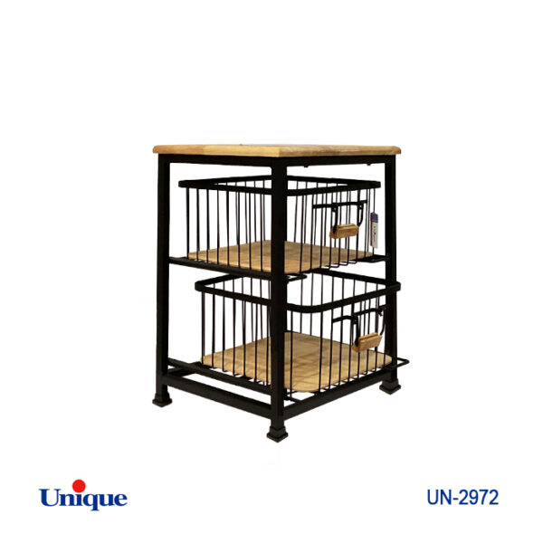 جای سیب زمینی و پیاز 2 طبقه دسته دار UN-2972 - تصویر 1