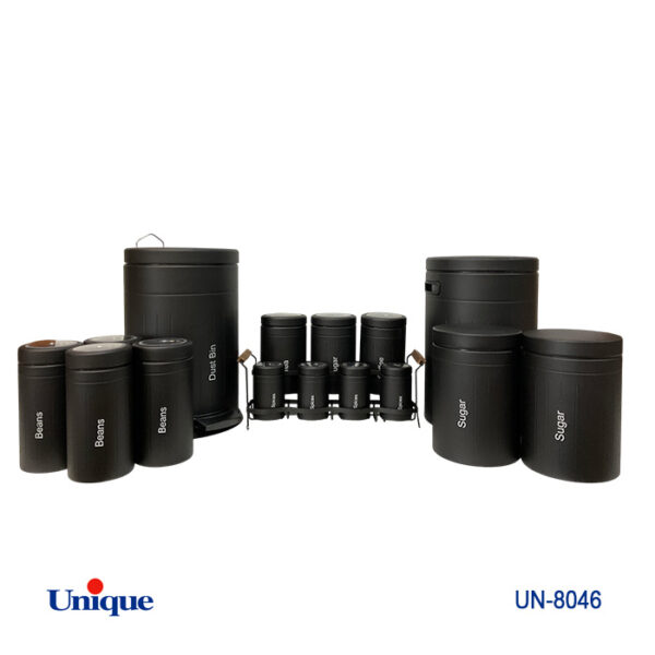16پارچه مشکی فلورانس درب فلزی UN-8046 - تصویر 1