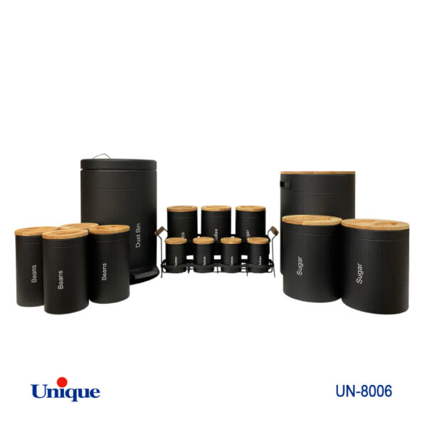16پارچه مشکی فلورانس درب بامبو UN-8006 - تصویر 1